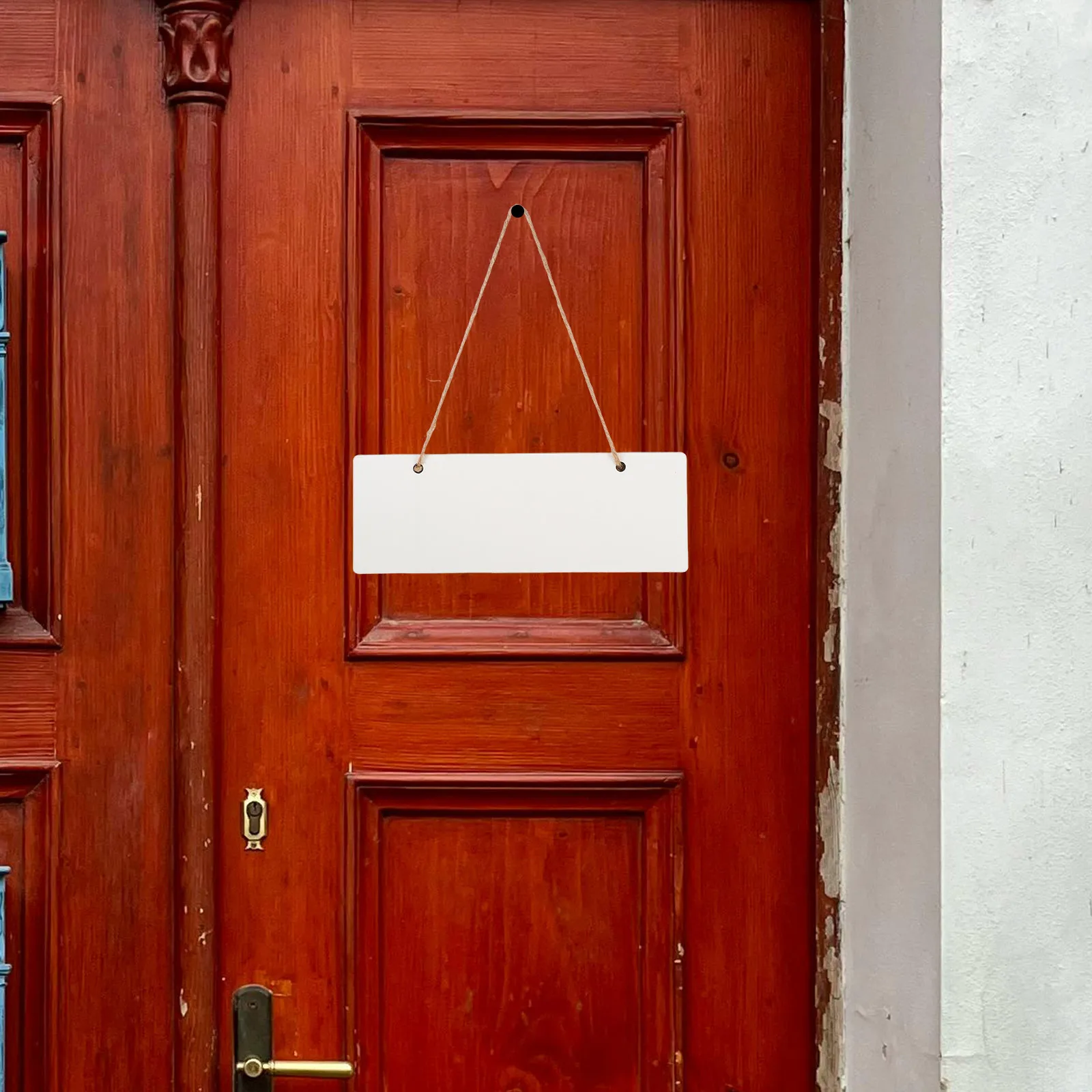 2 قطعة الشماعات الباب فارغة التسامي الأبيض السلس الخشب DIY بها بنفسك علامات الحرفية للمنزل مكتب مخزن في الهواء الطلق لوحات نقل الحرارة