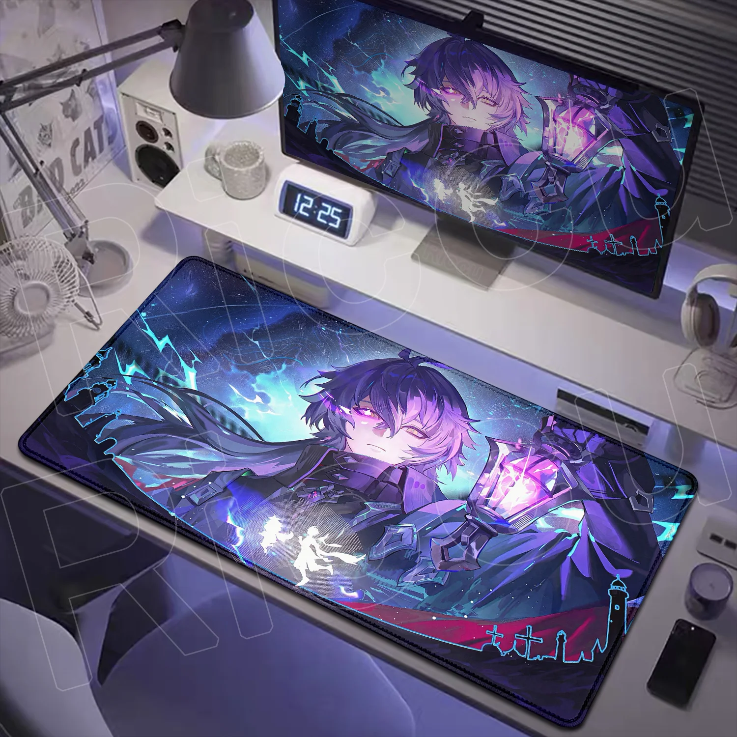 

HD Printing Genshin Impact Anime Rubber Mouse Pad Large Computer Desk Office Non-slip Accessories Cool Flins Speed Keyboard Mats