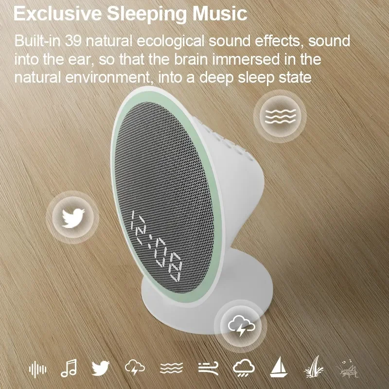 White Noise Sound Box with 3 Timer Night Light Smart Baby Kid Sleep Aid Relaxation Meditation Caixa De Som Bluetooth Speaker