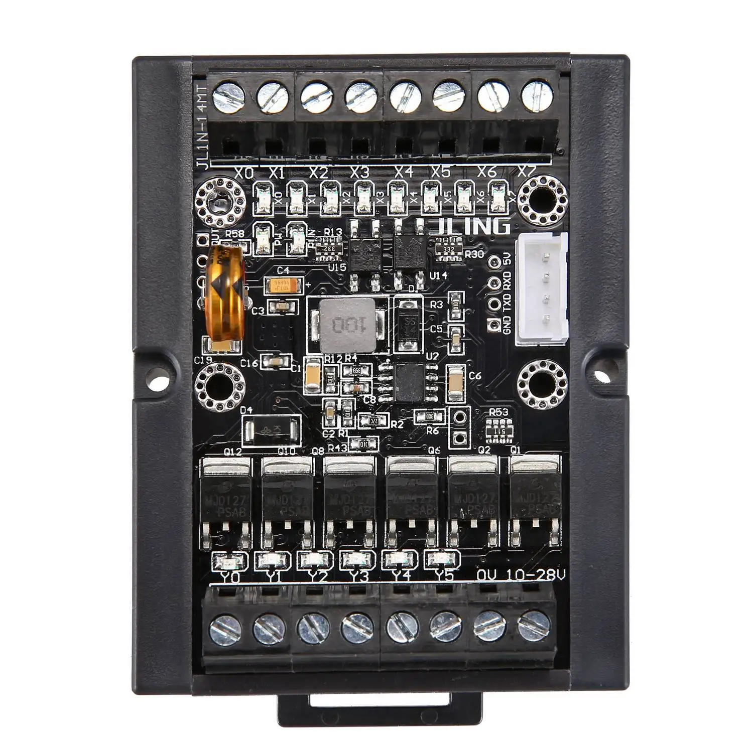 PLC Programmable Logic Controller DC 10-28V PLC Regulator FX1N-14MT Industrial Control Board Programmable Logic Controller