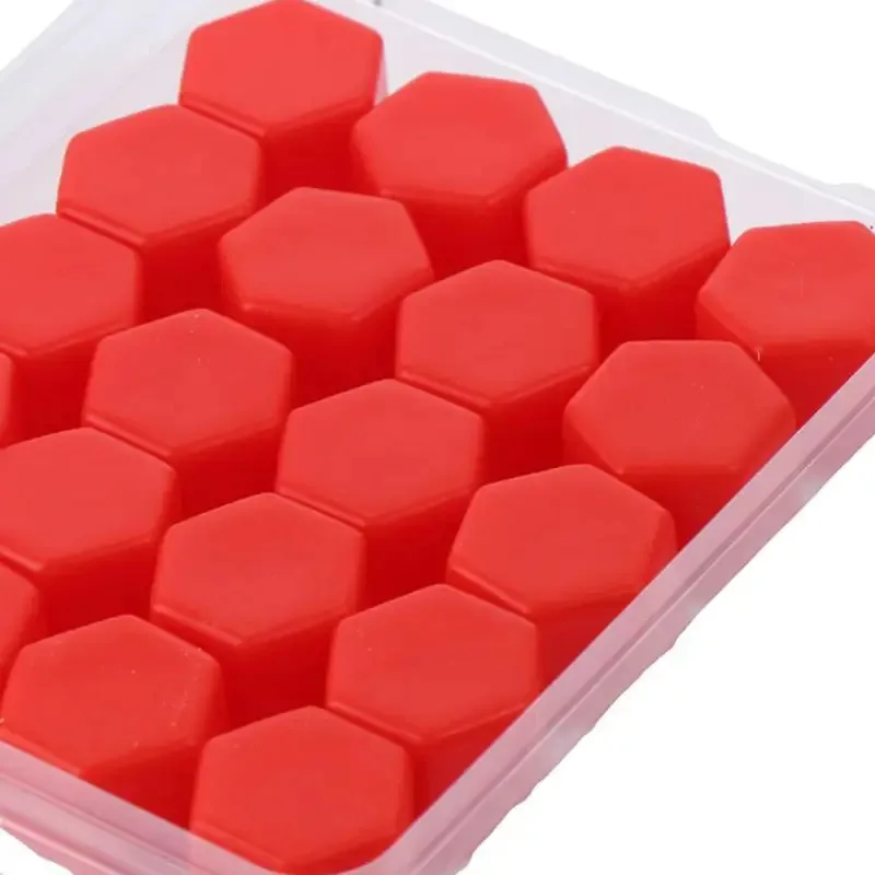 

20Pcs Wheel Lug Nut 19mm 21mm Silicone Screw Dust Protect Caps Black Red Universal Wheel Nut Lug Covers Hub Auto Accessories