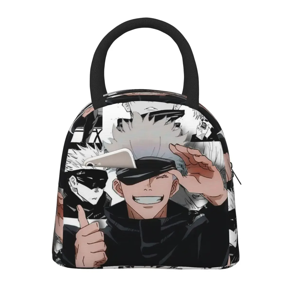 

Jujutsu Kaisen Gojo Satoru Lunch Bags Insulated Bento Box Waterproof Lunch Tote Picnic Bags Cooler Bag for Woman Children Travel