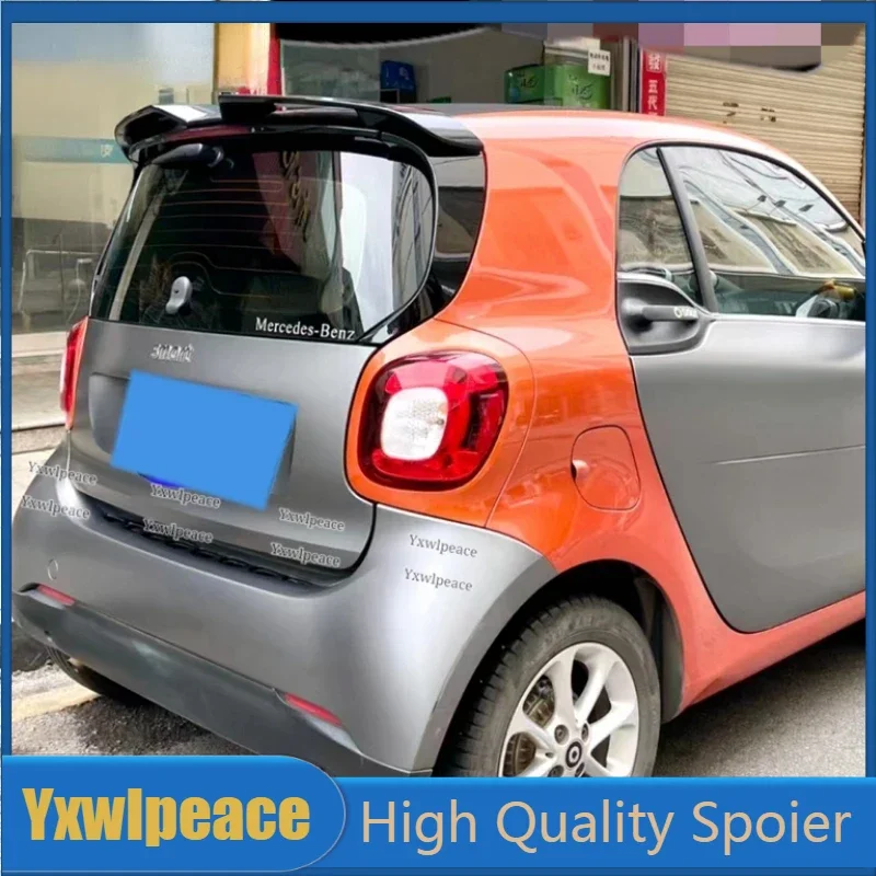 

For Merced-Benz Smart Fortwo Fourfour 453 Trunk Spoiler 2015-2018 ABS Plastic Rear Roof Spoiler Wing Body Kit Accessories