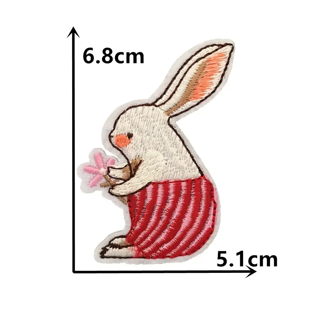 Cartoon Animal Pattern Embroidery Cloth Patch Hot Melt Adhesive Ironing Clothing Patch Patches for Clothing