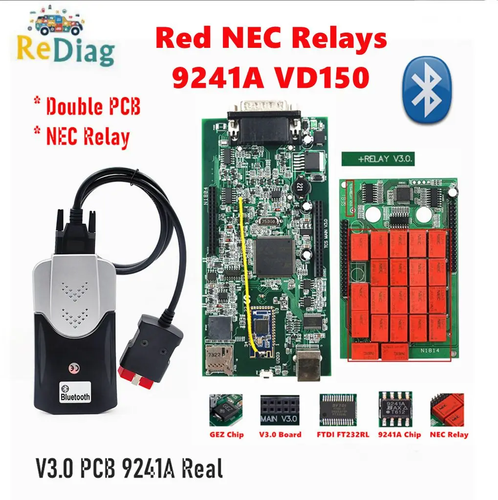 

Multidiag Pro Bluetooth Red NEC Relays 2021.11 Free Keygen V3.0 NEC relays 9241A VD150 PRO OBD2 Cars Trucks