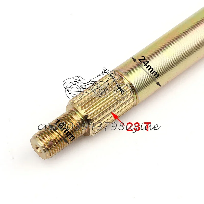 

Задняя ось 600 мм подходит для электрических внедорожников DIY, квадроциклов, картингов, четырехколесных деталей мотоциклов