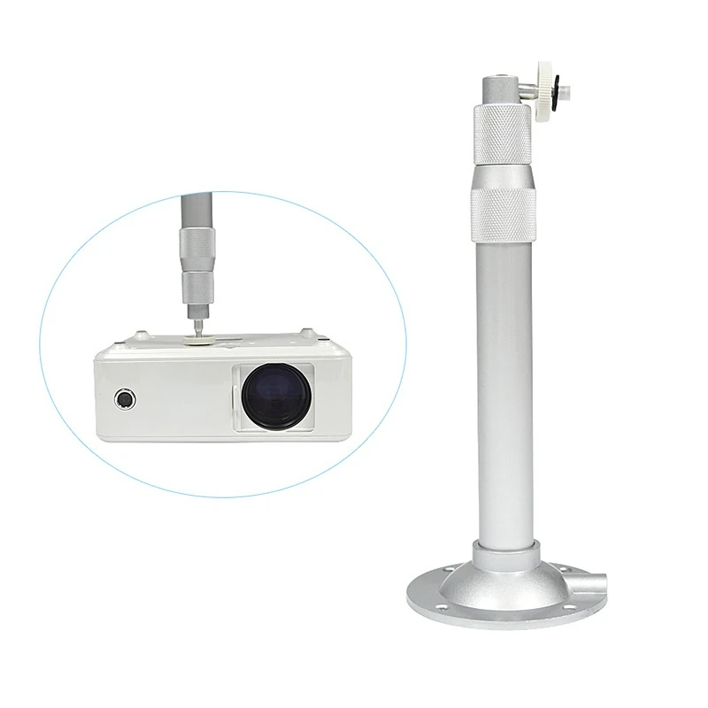 Mini Ceiling Wall Projector Mount Stand 20-40cm Aluminium Storage Bracket Holder 360 Degree Adjustable Projector Hanger