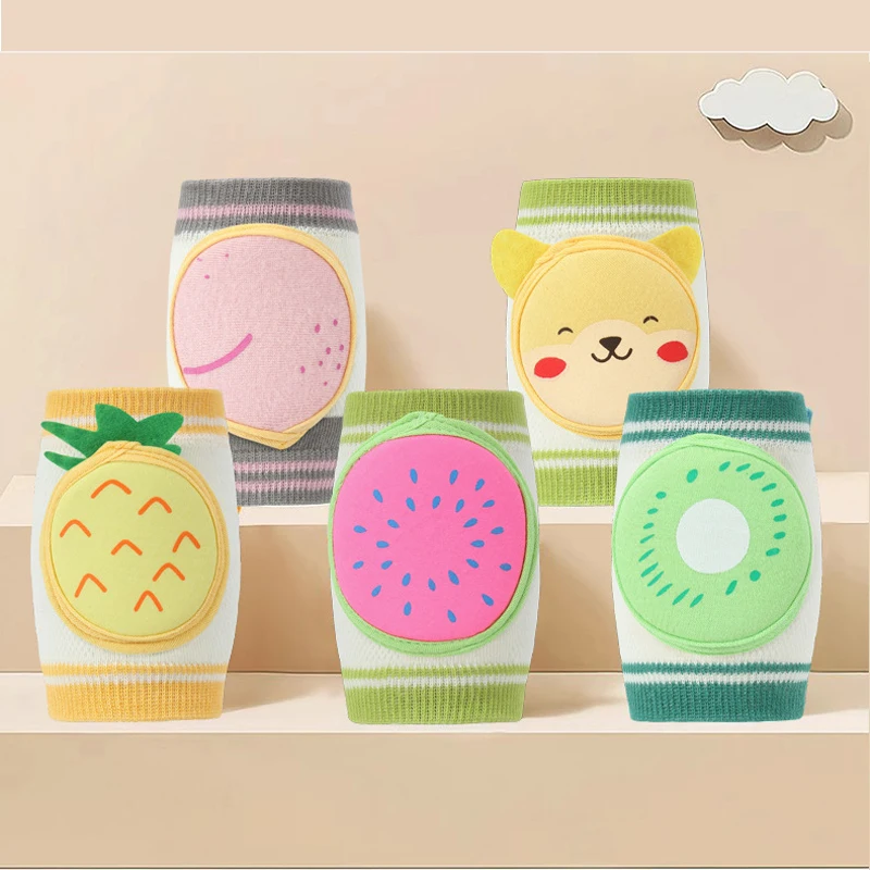 Baby Knee Pad for Kids Non-slip Crawling Cushion Infants Toddlers Protector Safety Kneepad Leg Cute Cartoon Crawling Protector