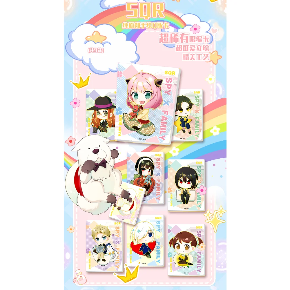Classici anime giapponesi Carte da collezione per bambini Personaggi della commedia quotidiana della famiglia Carte da gioco rare Regali di compleanno per ragazzi e ragazze