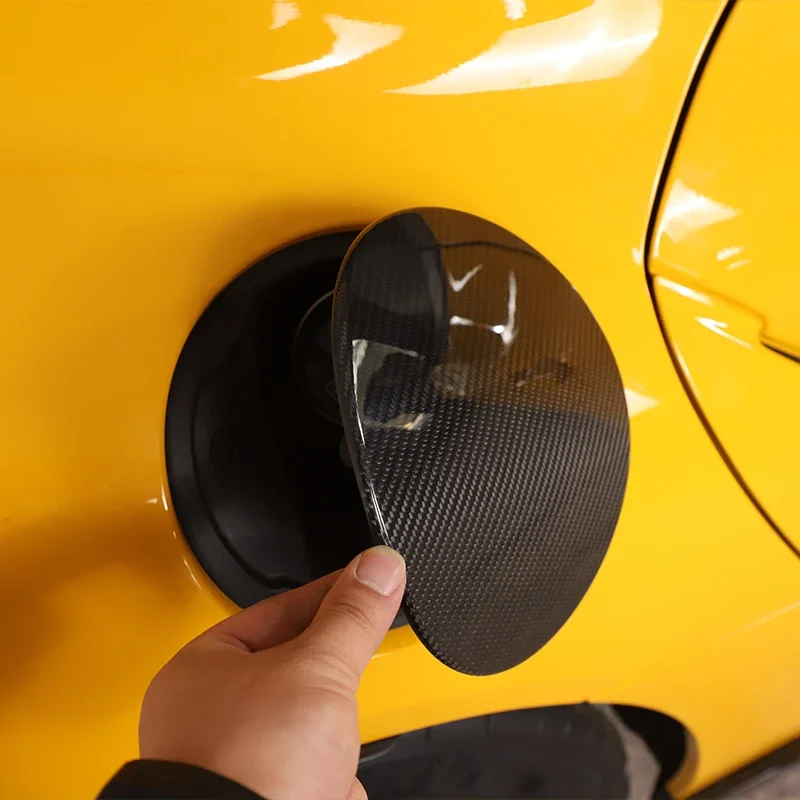 

1PCS Real Carbon Fiber Car Fuel Tank Cap Trim For Toyota GR Supra MK5 A90 2019-2025 Exterior Car Gas Tank Cover Accessories