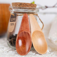 1/5pcs Mini Natural Wooden Spoons Scoop Tea Honey Coffee Condiment Salt Sugar Spoon Cooking Tools Household Kitchen Gadgets