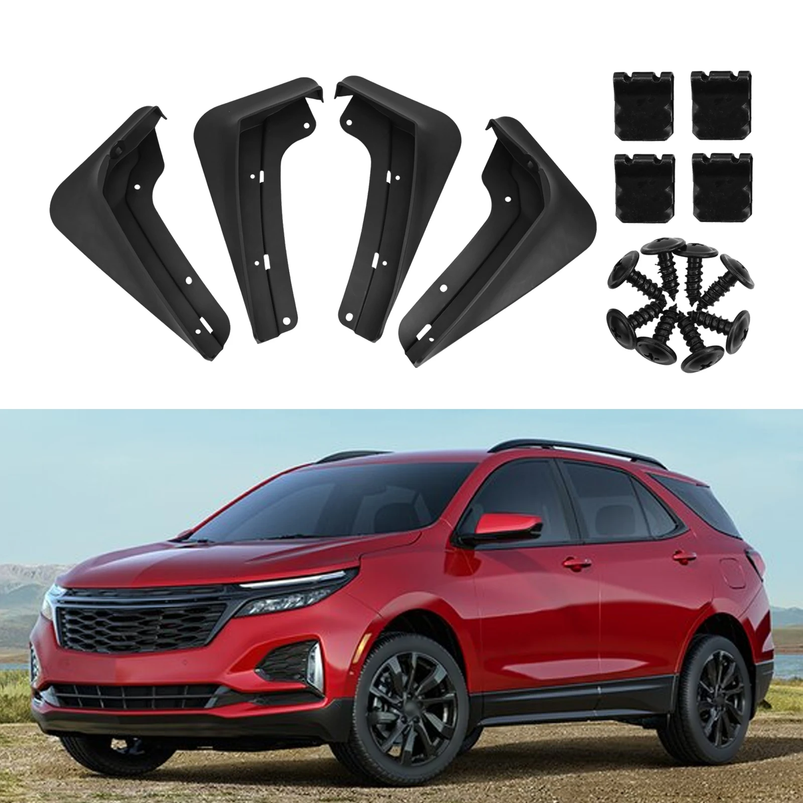 Car Accessories As Shown In The Figure Car Mud Flap Extensive Coverage Fits for chevrolet 2024 OEM Compatibility Car Maintenance
