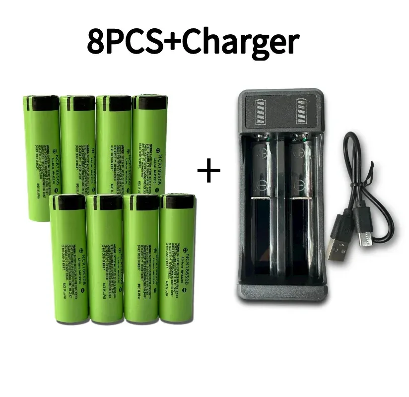 NCR18650B batteries Rechargeable lithium battery 18650 Battery 3.7V 3400mAh 34B pour lamp de poche chargeur USB original new