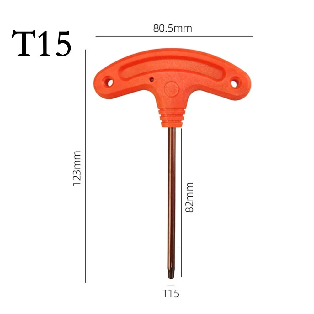 1pc T6/T8/T15 T Shape Screw Driver Small Repair Wrench For Small Appliances Electronic Devices Maintenance