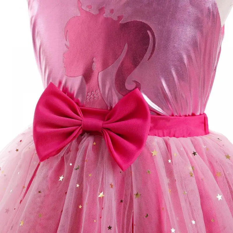 Vestido de princesa Barbie para niñas, ropa de fiesta de cumpleaños para niños, vestido de Cosplay, falda de malla de moda, disfraz de desfile de Halloween, regalo