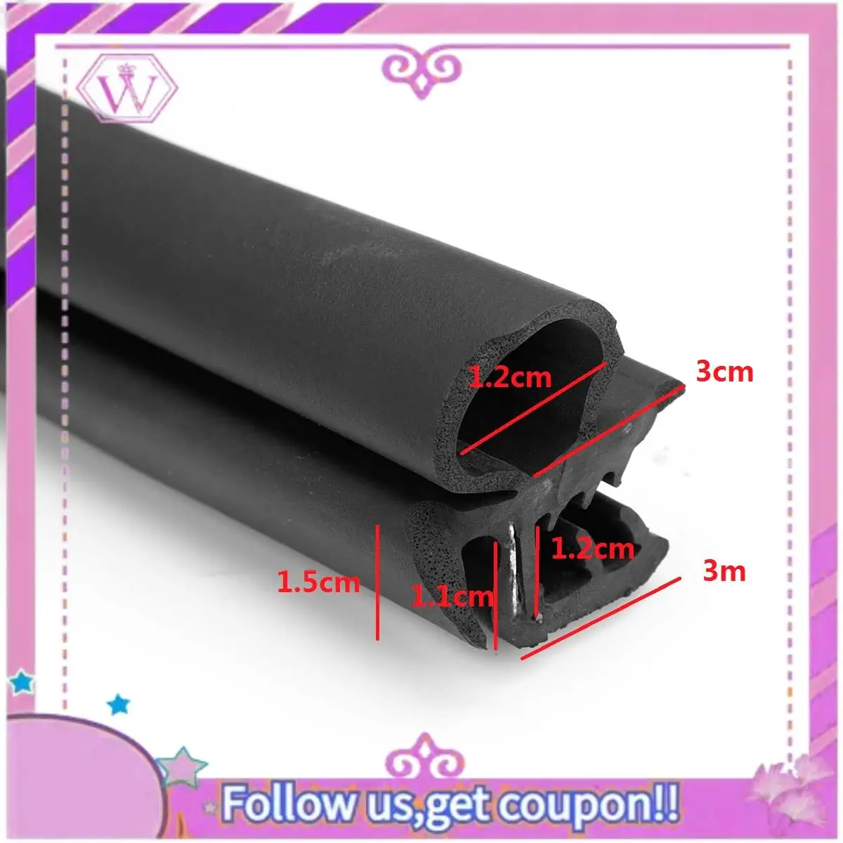 

Latest Car Side Sliding Door Seal Waterproof Rubber Seal For Transporter T4 T5 MK4 1990-2003 7D0843791F