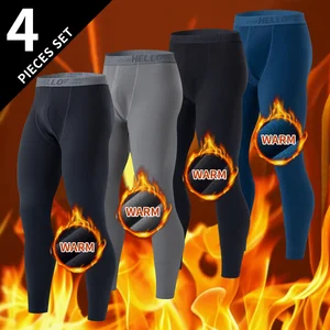 1/4 Herren Pingon Herbst- und Winterfarbige warme Hosen dünne Herbsthosen bequeme Hosen Winter Plus Größe 5xl Leggings Legging -Verkäufe der Herren der Männer - №2
