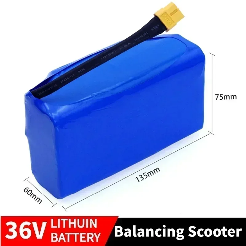 36V 12.0Ah 10s2p Lithium Rechargeable Battery,True for Electric Self-balancing Scooter HoverBoard Unicycle, Exceptional Battery