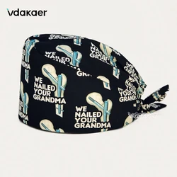 Health service cap With Surgical Caps for Doctors medical Prints Scrub Cap 100% cotton Nurse head cap