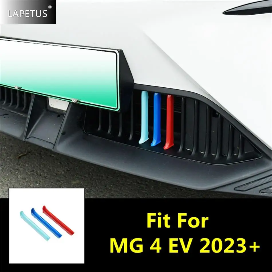 

Car Front Center Grill Bar Tricolor Grille Inserts Grill Mesh Strips Exterior Accessories Decor Cover Trim For MG 4 EV 2023 2024