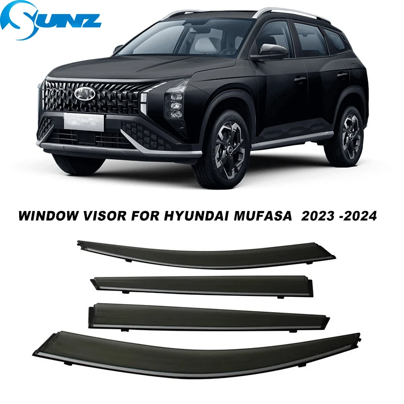 

Car Window Deflectors For Hyundai Mufasa MK1-NU2 2023 2024 Waterproof Side Window Visor Guard Vent Sun Rain Guard Weather Shield