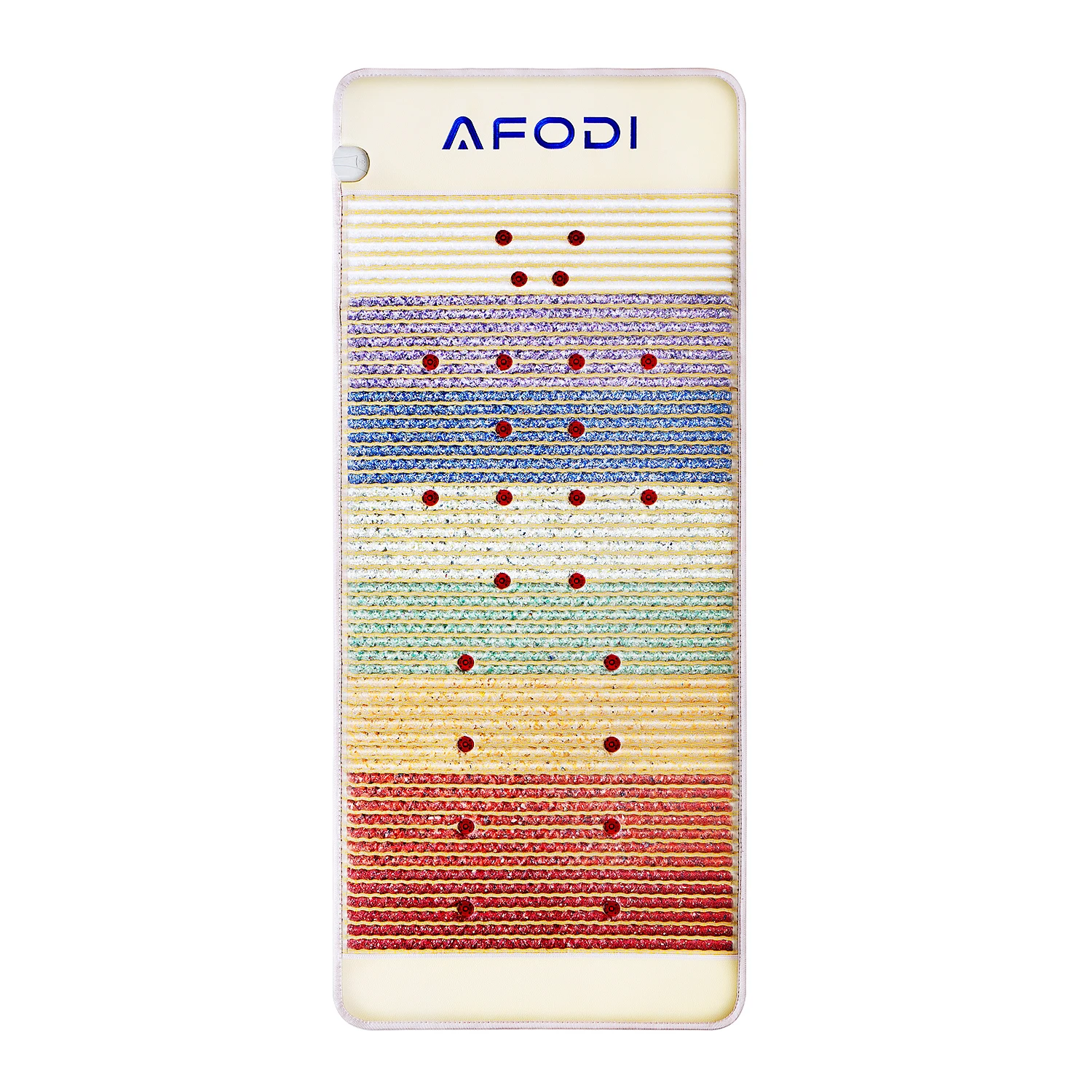 AFODI Chakra PEMF Photon Gemstone Rainbow Bio Crystal Massage Mat Pulsed Magnetic Fields Negative Ion Far Infrared Heating Pad