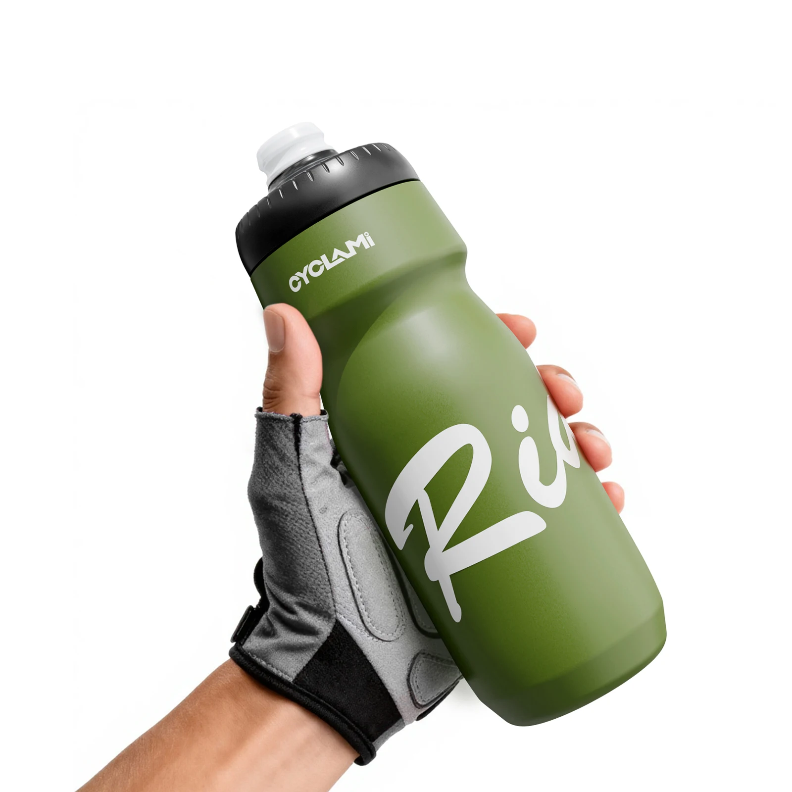 CYCLAMI Fahrrad-Trinkflasche 650ml Ultraleicht Auslaufsicher Quetschbar Geschmacksneutral für Camping Wandern Sport Fahrrad