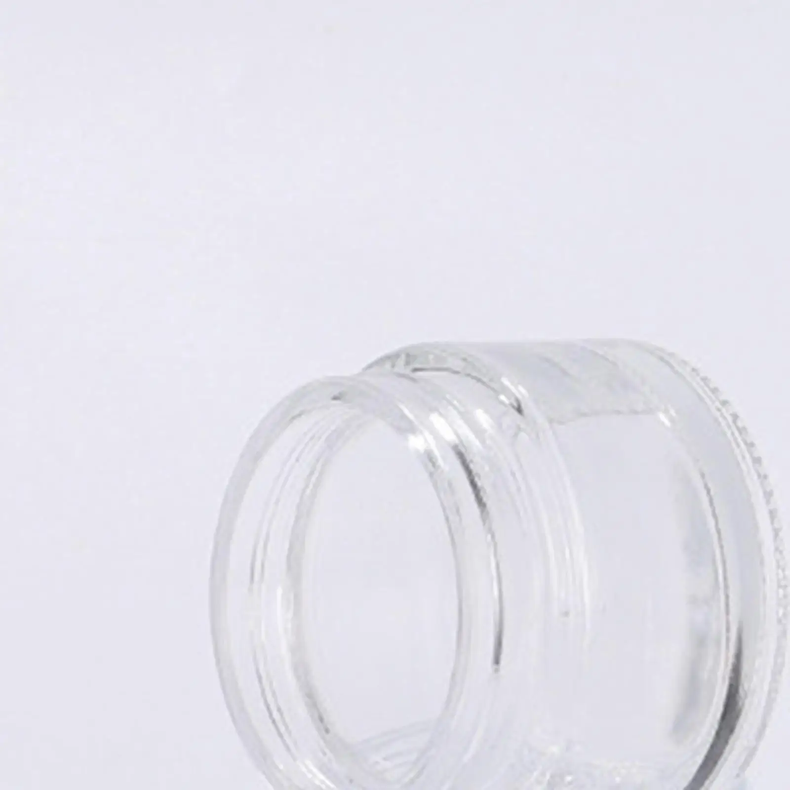 10 sztuk Przezroczystych Słoiczków Kosmetycznych Wielokrotnego Użytku z Zakrętkami Szklane Okrągłe Pojemniki na Olejki Eteryczne, Puder do Makijażu, Małe Butelki