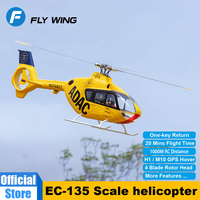 FLY WING New 470 Level EC-135 RC 6CH Realistic Simulation Helicopter H1 Self Stability System Remote Control Adult Toy