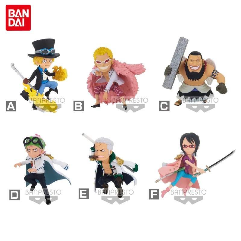

Оригинальная фигурка BANDAI ONE PIECE WCF Series WT100: Смокер, Сабо, Донкихот Дофламинго, Коби — коллекционная модель для декора рабочего стола