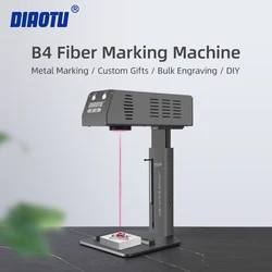 Diaotu Fiber Laser Marking Machine B4 High-Precision Auto Focus Metal  Engraver Mini Portable Gold Silver Engraving Machine