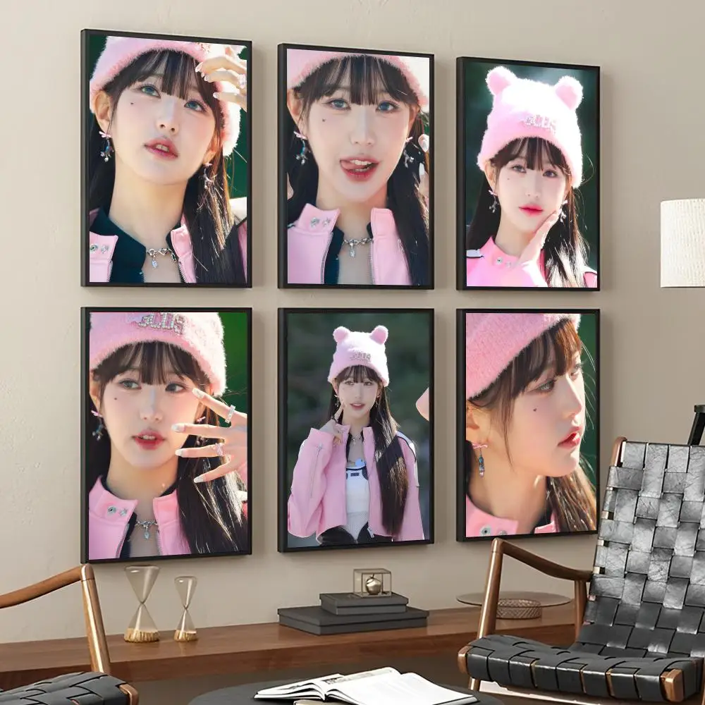 Korea Kpop I-Ive Jang Won Young Poster Stickers Living Room Bedroom Entrance Cafe Wall Art Decoration Painting Room Decor