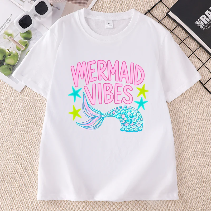 Mermaid Vibes Summer Beach T-s - Summer Clothing Vibes 评论和价格