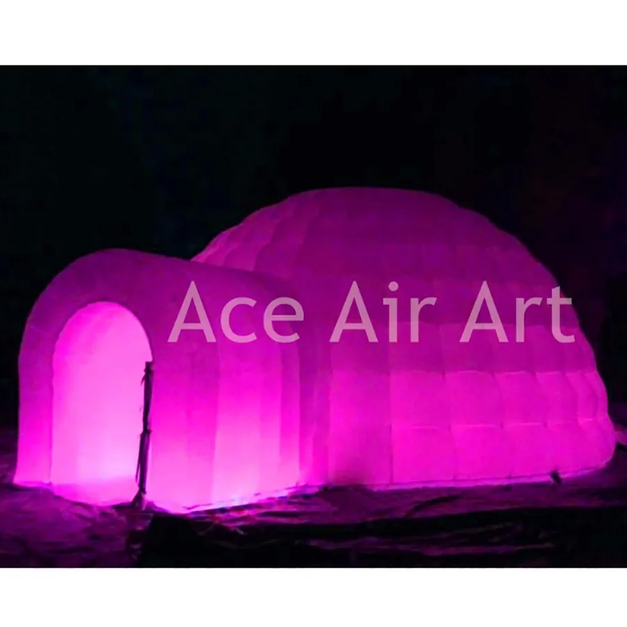 LED Lighting Inflatable Dome Tent, Air Blown Tent for Party,Exhibition Rental