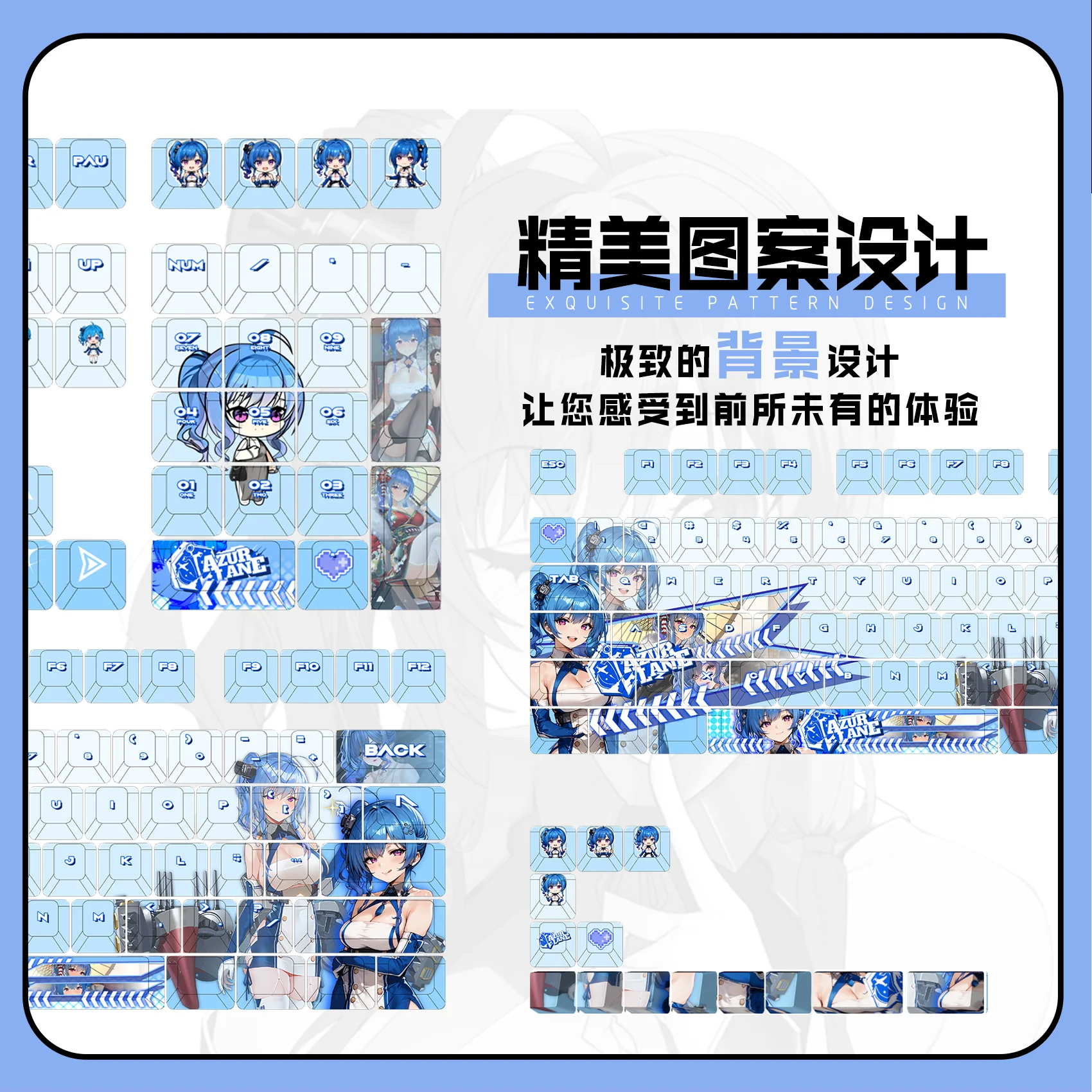 122 مفتاحًا/مجموعة Azur Lane St. Louis PBT أغطية مفاتيح أنيمي لعبة الجمال فتاة مفتاح قبعات ارتفاع الكرز DIY بها بنفسك لوحات المفاتيح الميكانيكية هدية