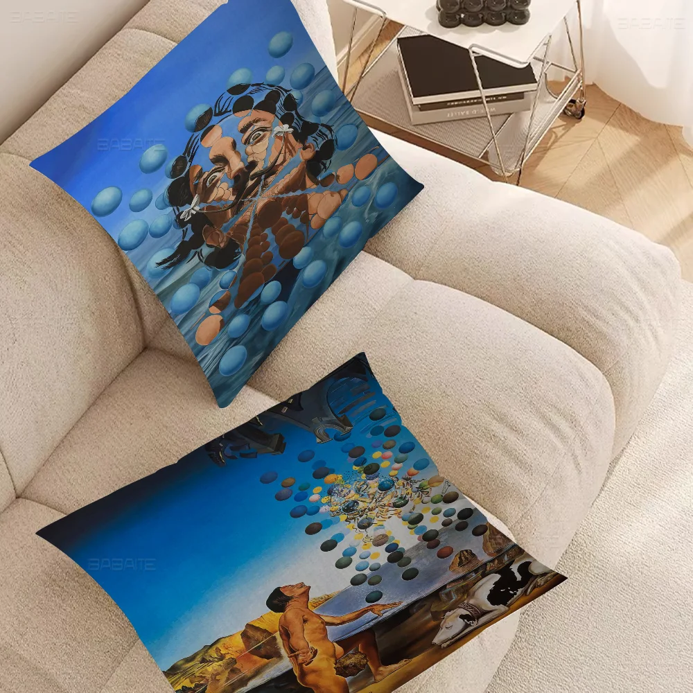 Famous Surrealism By Salvador Dali Pillowcase Toon Gift Cushion Cover Bedroom Home Sofa Chair Seat Decor Pillow Case