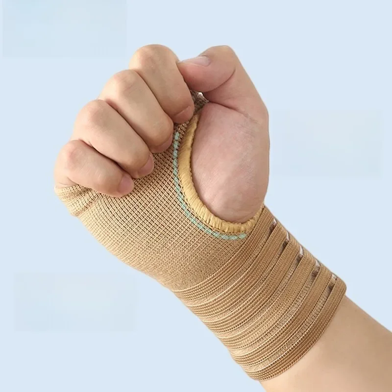 

1PCS Sports Safety Wristband Elastic Bandage Wrist Guard Support Arthritis Sprain Band Carpal Protector Hand Shaping Sweatband