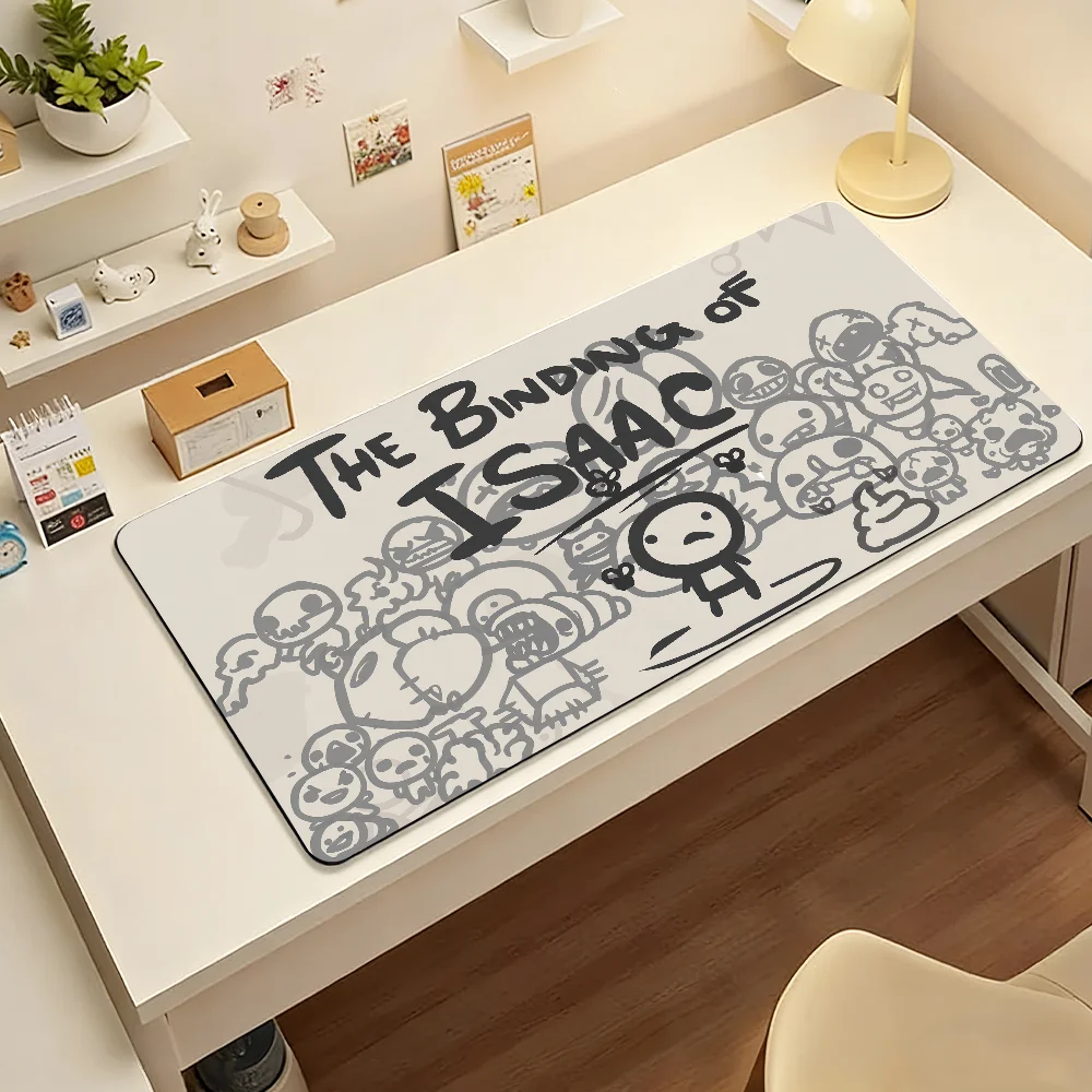 Game The Binding of Isaac Mouse Pad Large Non-Slip Waterproof Mat Stitched Edge Keyboard Pad for Gaming Daily Office