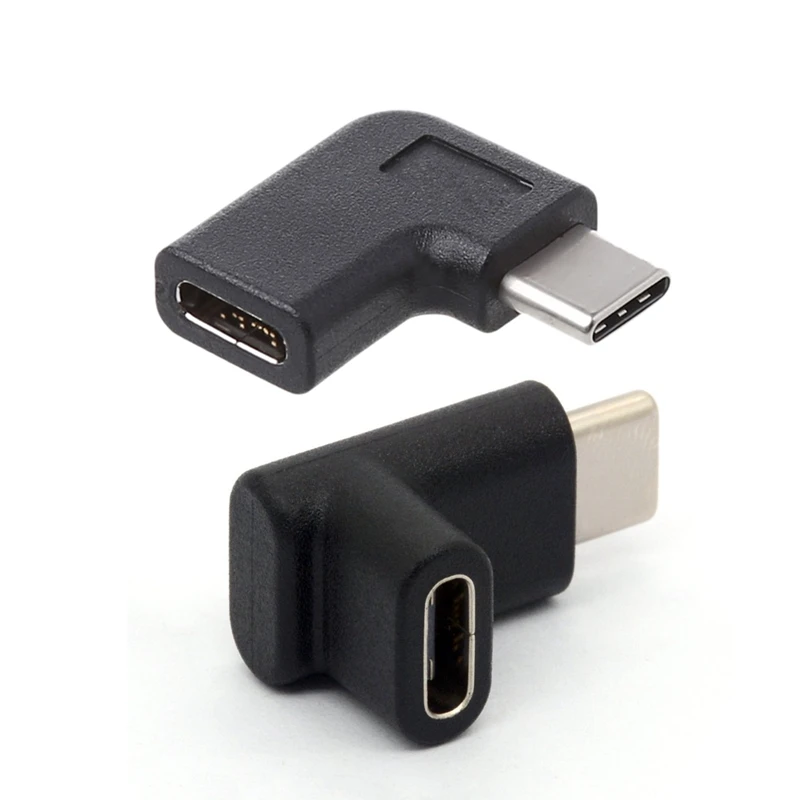 Accessori da 2 pezzi: 1 adattatore convertitore USB 3.1 ad angolo retto e 1 adattatore tipo C da 90 gradi, connettore USB 3.1 tipo C