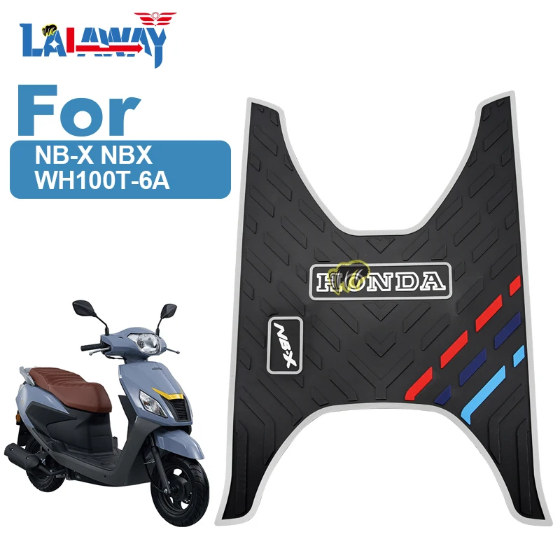 

Scooter Motorcycle Mats pedal For Honda NB-X NBX WH100T-6A Rubber Foot Skid Pad Floor Mat Carpet