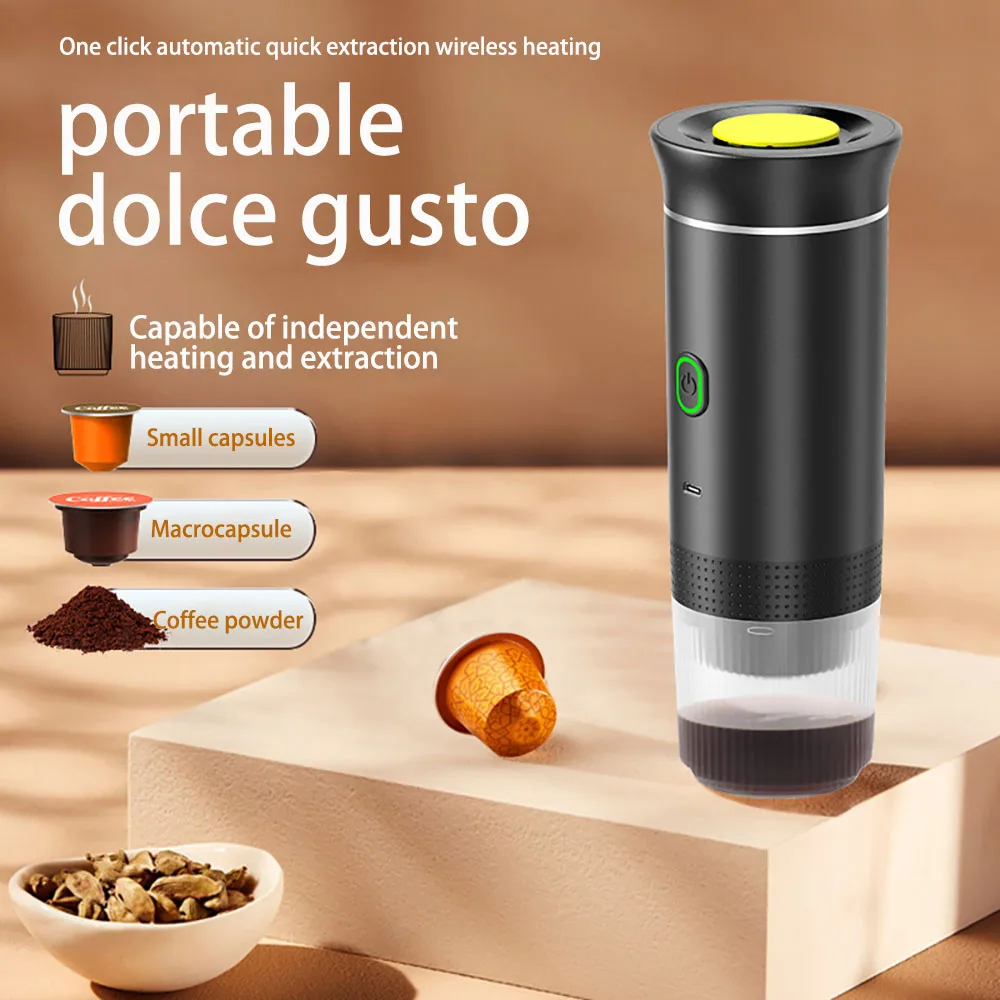 

Portable Electric Espresso Machine 3-in-1 Capsule Powder Coffee Machine Suitable for Outdoor Car Home Camping Coffee Machine