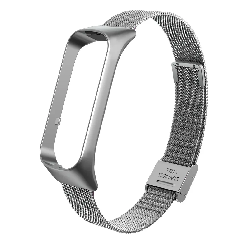 UTHAI Metal Strap For Samsung Galaxy Fit 2 Smart Watch Bracelet Stainless Steel Magnetic Watchband