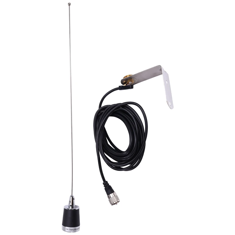 Car NMO Antenna VHF UHF 144/430Mhz Dual Band High Gain Antenna With RG58 Feeder Cable Car Intercom Antenna