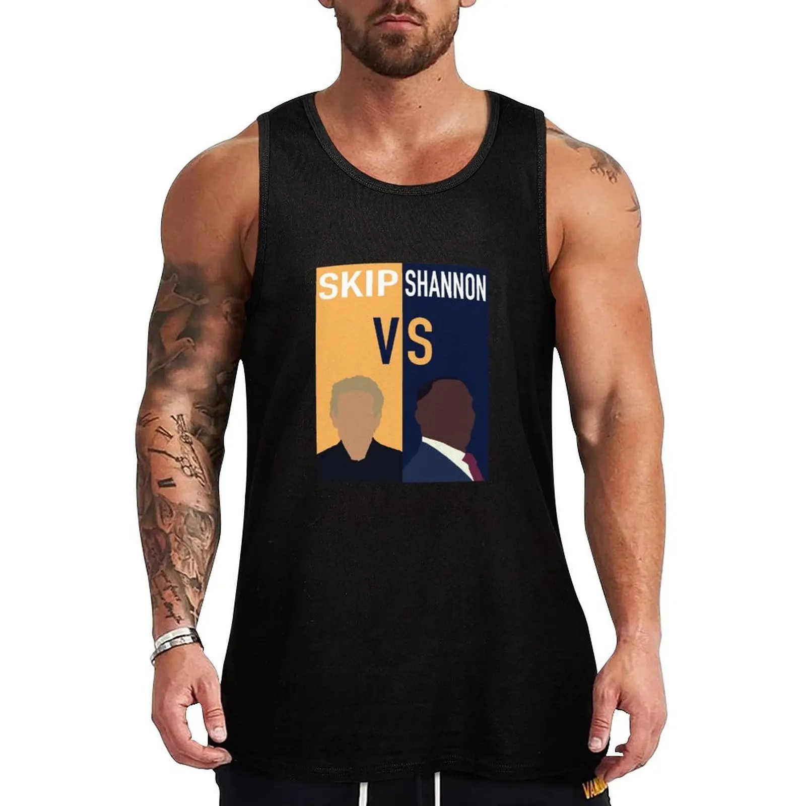 

Skip vs. Shannon Undisputed Tank Top Japanese t-shirt t-shirt Men's gym clothes man