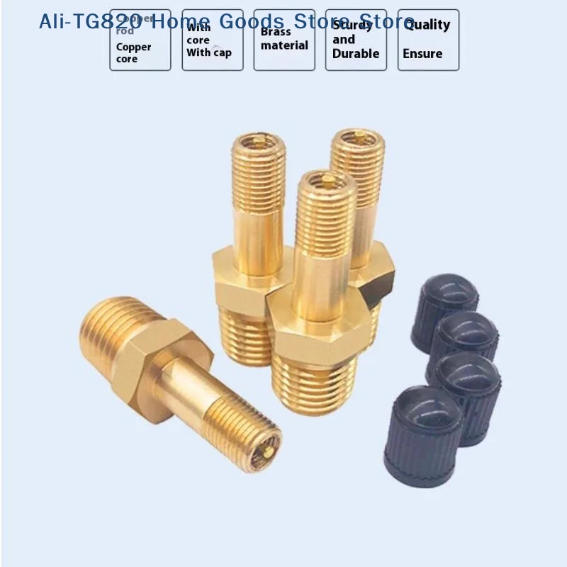 

[TG820]1Pcs Anti-Corrosion Schrader Valve 1/4 NPT 1/8 NPT M10 Air Compressor Tanks Fill Valve Automobile Tire Valve Core