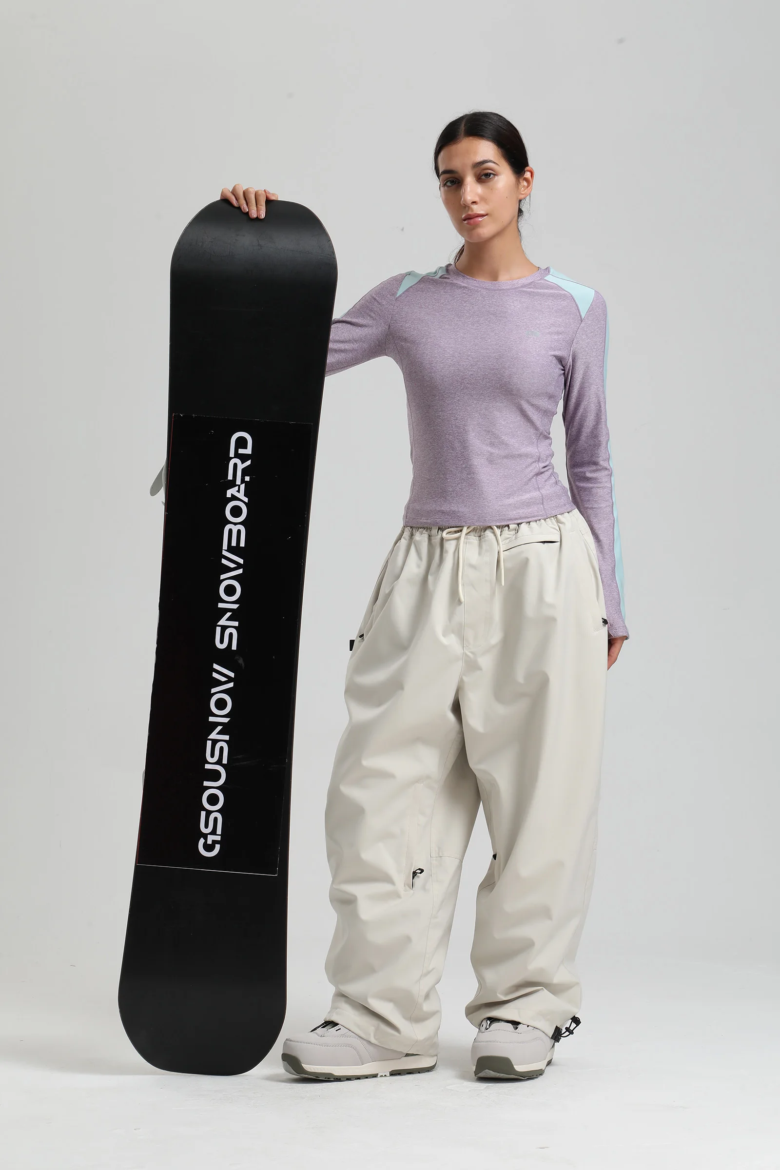 Gsou Snow 2025, Unisex-Cargohose mit lockerer Passform – wasserdichte, winddichte Snowboardhose für Damen und Herren, Winter-Schneeausrüstung – Detail 35