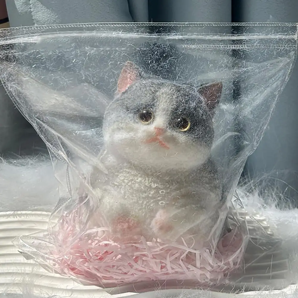 Juguete realista para gatos, juguete para aliviar el estrés, juguete suave Tpr para aliviar el estrés, gatito realista para niños, adolescentes y adultos