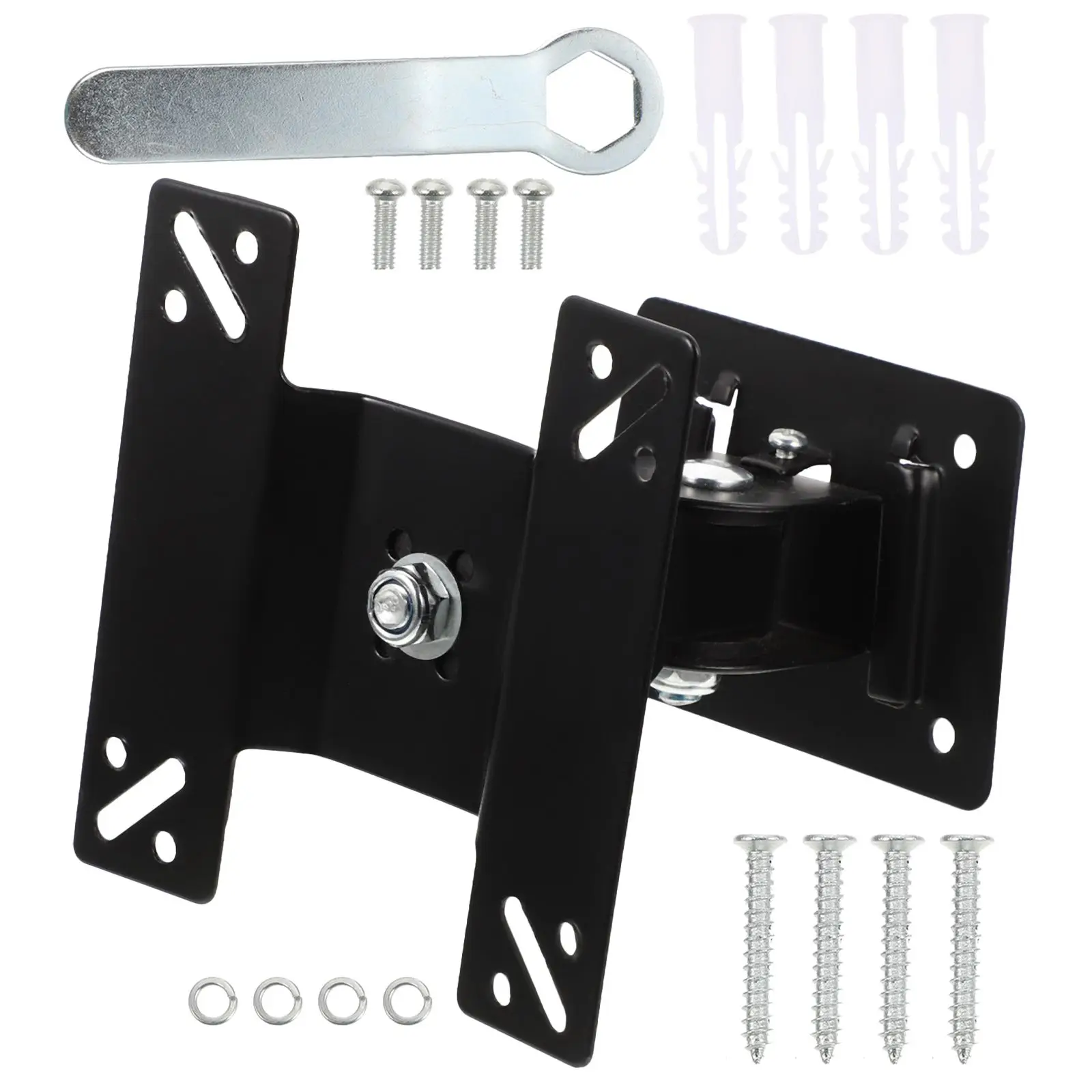 

Swivel Wall Mount Iron Laptop Corner Floating Stand Monitor Rotatable 360 Degrees Heavy Duty Mounts WallBracket