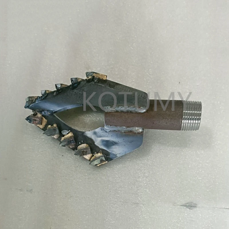 Three Wings Water Well Drilling Small Well Drilling Rig Drill Pipe Bit Super Hard Alloy Drill Bit 3 Wing Rock Drill Bit