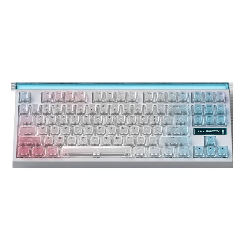 Transparent Mechanical Keyboard Office E-sports Hot Plug Wireless Bluetooth Computer the third mock examination Keyboard